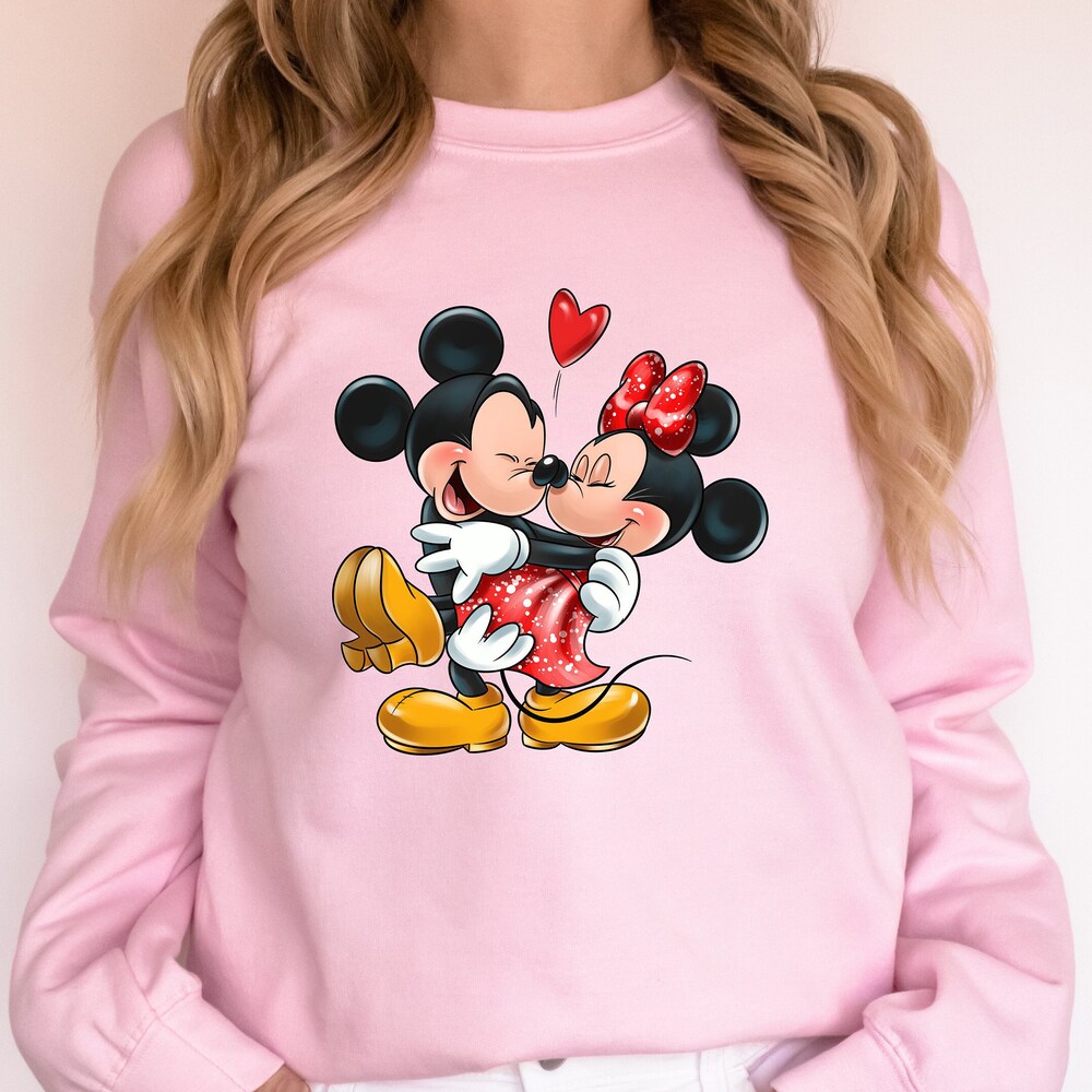 Valentine'S Day Disney Sweatshirt For Her, Disney Shirt For Valentines Day, Valentines Day Tshirt For Disneyland, Disney Valentine'S Day Tee Teesummer