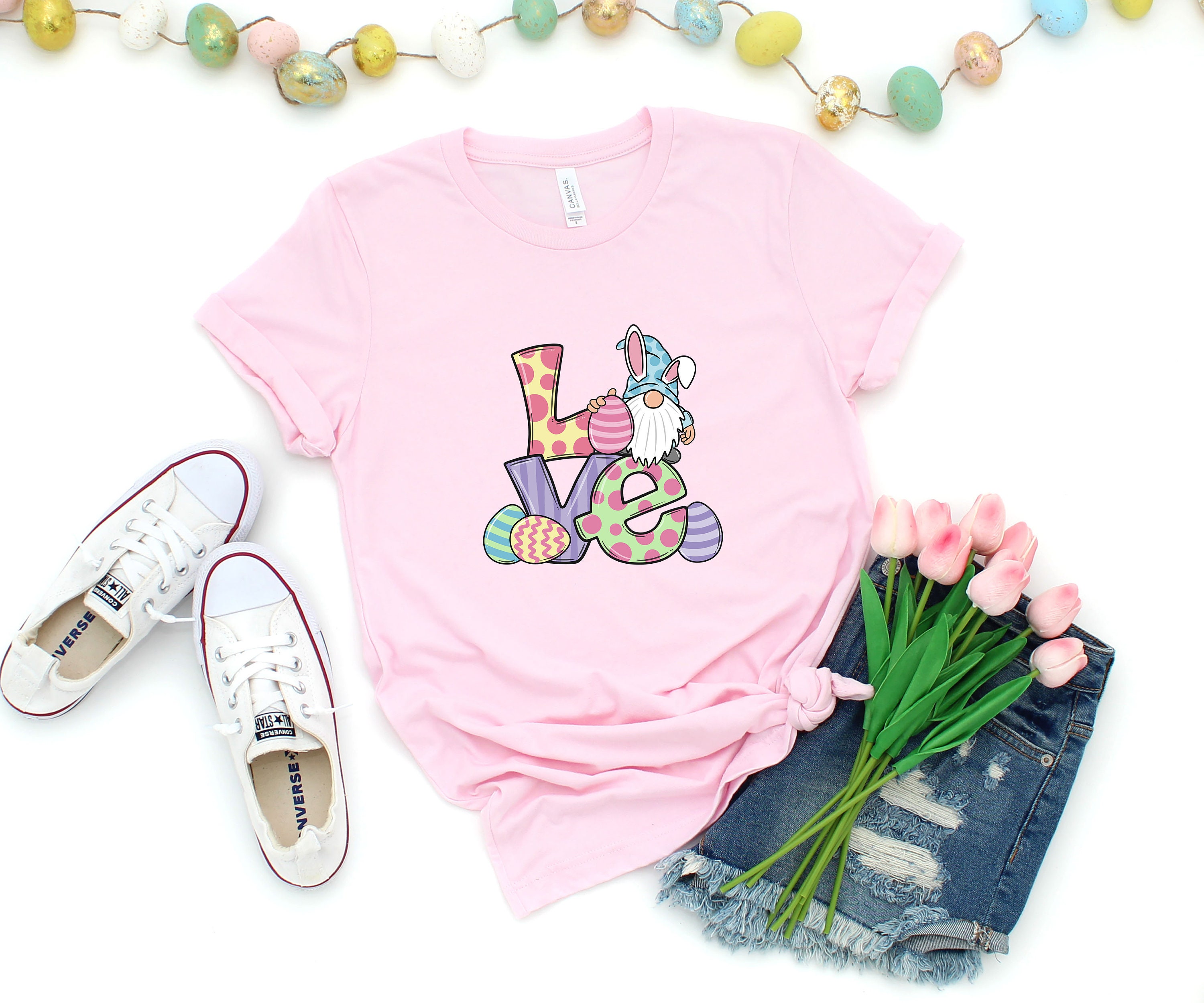 Discover Easter Love Shirt,Easter Gnome Shirt,Easter Love Gnome T-Shirt