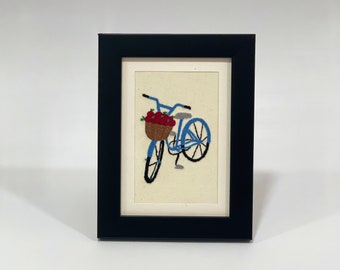 Art brodé à la main de bicyclette