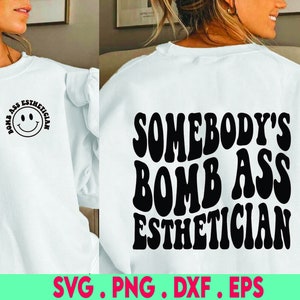Jemandes Bomb Ass Kosmetikerin SVG & PNG | Jemandes, Kosmetikerin, Gewellt | Eingesackt enthalten | Sublimations-, Schnitt-Datei | Digitaler Download