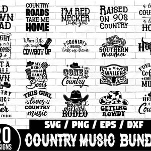 Country Music Svg Bundle, Southern Girl, Southern svg, Country svg, Cowgirl Svg, Country Life Svg, Howdy Yall svg, Country Music png