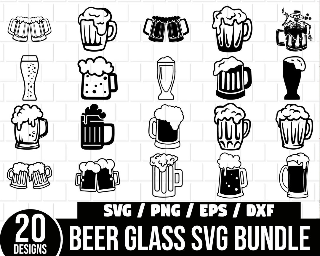 BEER MUG SVG Bundle, Alcohol Svg, Beer Clipart, Beer Keg Svg, Beer ...