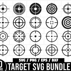 Target SVG Bundle,  Shooting Target SVG, Hunting Target SVG, Printable Shooting Target, Target Practice Svg, Shooting Svg, Firing Range Svg