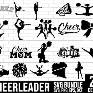 Cheerleader svg bundle, Cheerleading Svg, Dance svg, Cheer svg, cheer mom svg, pom pom svg, megaphone svg