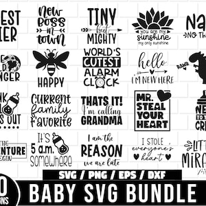 Baby svg Bundle, Funny Baby svg, baby newborn svg, Newborn SVG Bundle, Baby Quotes Svg, Baby Onesie SVG, Baby Sayings svg, baby girl svg