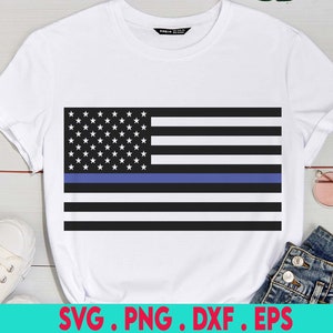American Flag Svg Police Flag Svg, Police Svg, Police Officer Svg, USA Flag Png, Police Department, US Flag Svg File for Cricut & Silhouette