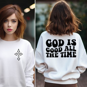 God is Good All The Time Svg Png, Bible Verse svg, Varsity God is Good Svg, Christian Shirt Svg, Jesus Svg, God Svg, Svg files for Cricut