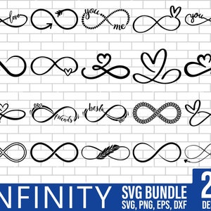 Infinity Svg Bundle, Infinity Svg, Infinity Love Svg Bundle, Forever Infinity Svg, Infinity Clipart, Infinity Heart Svg, Love Svg