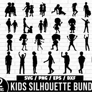 Kinder SVG Bundle, PNG - Mädchen-Svg, Jungen-Svg, Jungen und Mädchen-Svg, Kinder-Svg, geschnittene Dateien Cricut, Silhouette