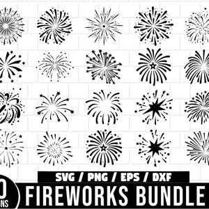 Fireworks SVG Bundle, Fireworks SVG, New year svg, Fireworks Svg Cut File, Fireworks Clipart, Fireworks Silhouette, Fireworks Vector