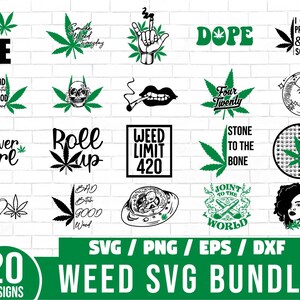 Weed SVG Bundle, Weed svg, Cannabis svg, 420 SVG, Stoner SVG, Marihuana svg, Weed Leaf svg, Sublimation Designs Downloads