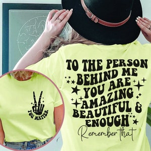 Aan de persoon achter mij SVG, Be Kind svg png, Persoon achter mij svg png, You Matter png svg, Groovy vriendelijkheid SVG, digitale download