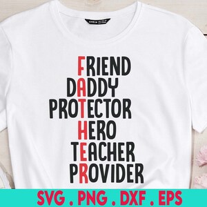 Father’s Day Svg, Dad Definition Svg, Père Ami Papa Héros Enseignant Fournisseur, Papa Cadeau SVG Fichiers de coupe pour Cricut & Silhouette, PNG