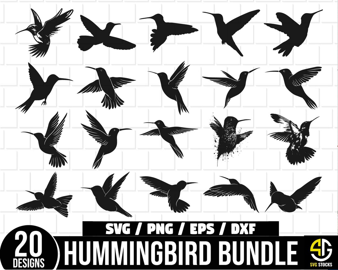 Hummingbird Svg Bundle, Hummingbird SVG, Bird Svg, Flying Bird Svg ...