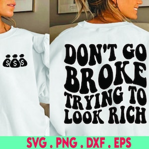 Don't go pleite svg|hustle svg|cash svg|gangster svg|thug svg|grind svg|gangta svg|savage svg|hip hop svg|rap svg|swag
