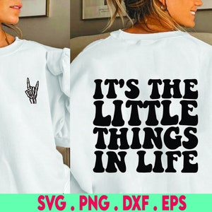 Son las pequeñas cosas de la vida, SVG Cut File, archivo digital, archivo dxf, cita familiar svg, para cricut, para silueta, svg con letras a mano