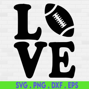 Football Svg, Football Love Svg, Football Shirt Svg, Football Mom Svg, Footbal Girlfriend, Cheer Svg Files for Cricut & Silhouette Png