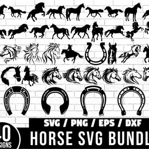Horse SVG Bundle, Horse Svg, Horse Clipart, Horse PNG, Equestrian Svg, Horse Shirt Svg, Horseshoe Svg, Horse Silhouette, Horse Vector