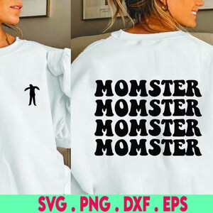 Momster SVG, Halloween Mama SVG, Spooky Mom SVG, Mom Life Svg, Momster Shirt Png, Heart Svg Files for Cricut, Sublimation Designs Downloads