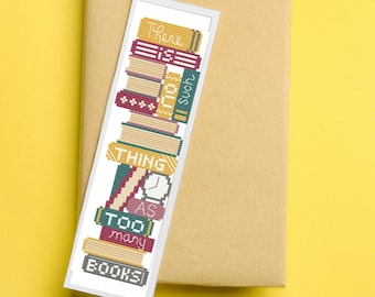 Kruissteek bladwijzerpatroon PDF | Bladwijzer kruissteekschema, moderne bladwijzer kruissteekpatroon downloaden, doe-het-zelf cadeaus voor boekenliefhebbers