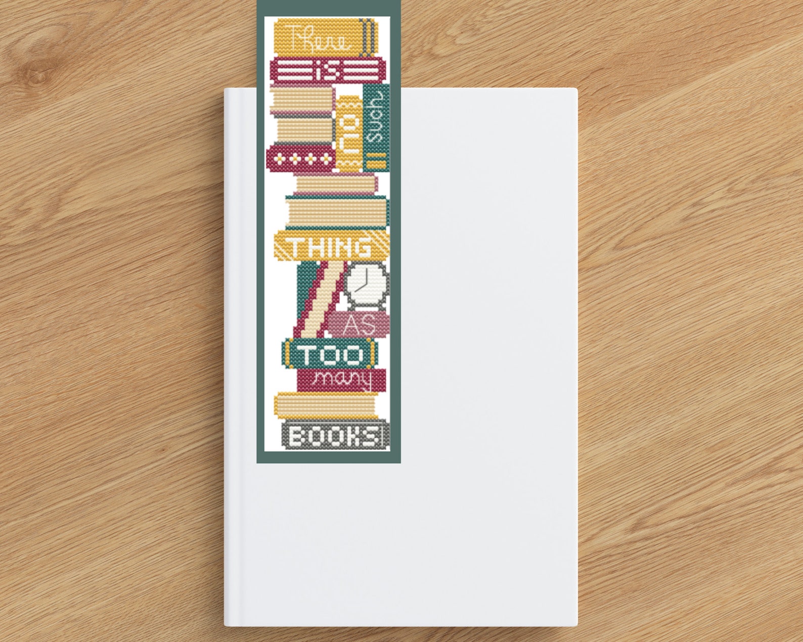Cross Stitch Bookmark Pattern PDF | Bookmark Cross Stitch Chart, Modern ...