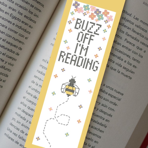 Cross Stitch Bookmark Pattern PDF | Bookmark Cross Stitch Chart, Modern Bookmark Cross Stitch Pattern Download, DIY Gifts for Book Lovers