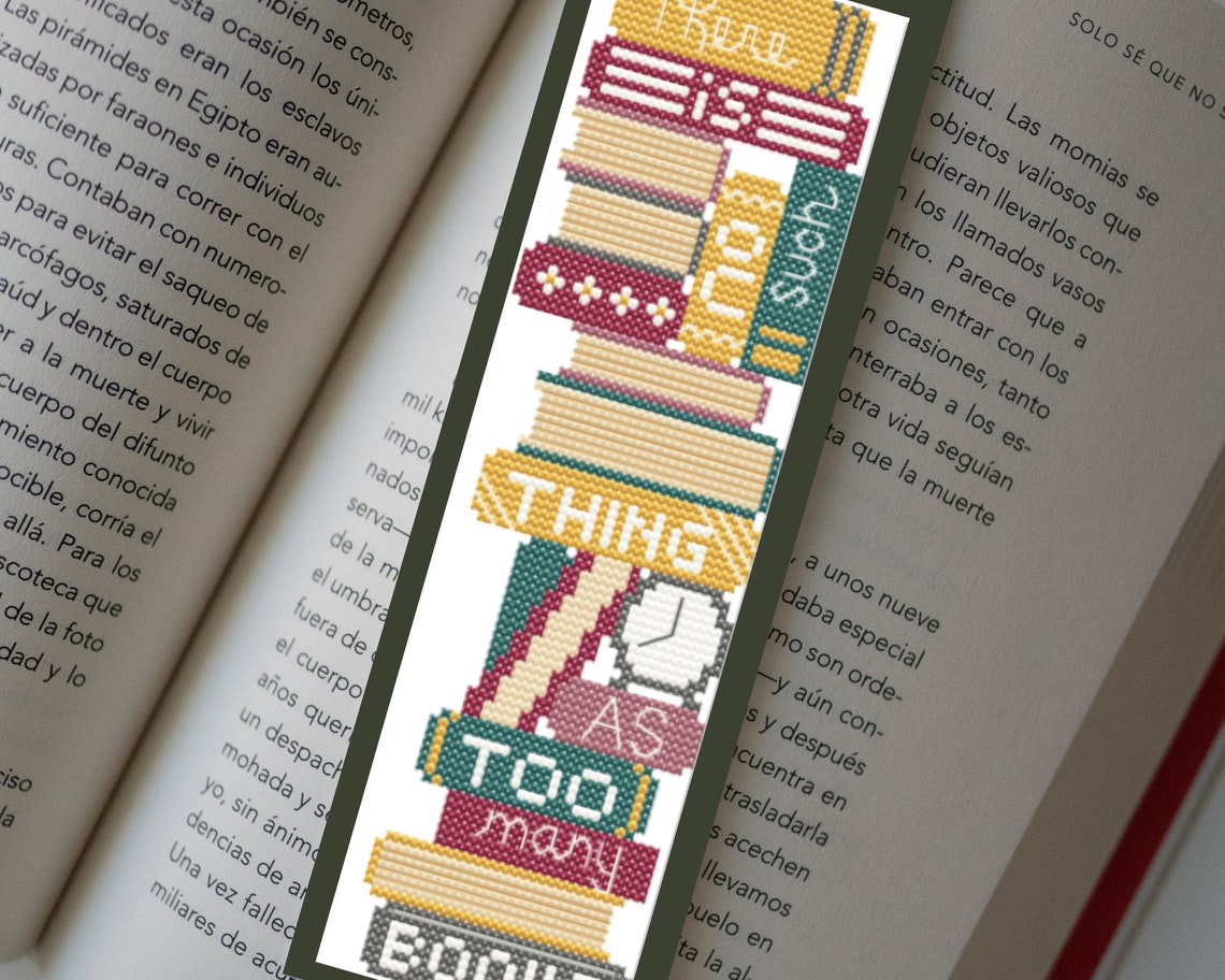 Cross Stitch Bookmark Pattern PDF | Bookmark Cross Stitch Chart, Modern ...