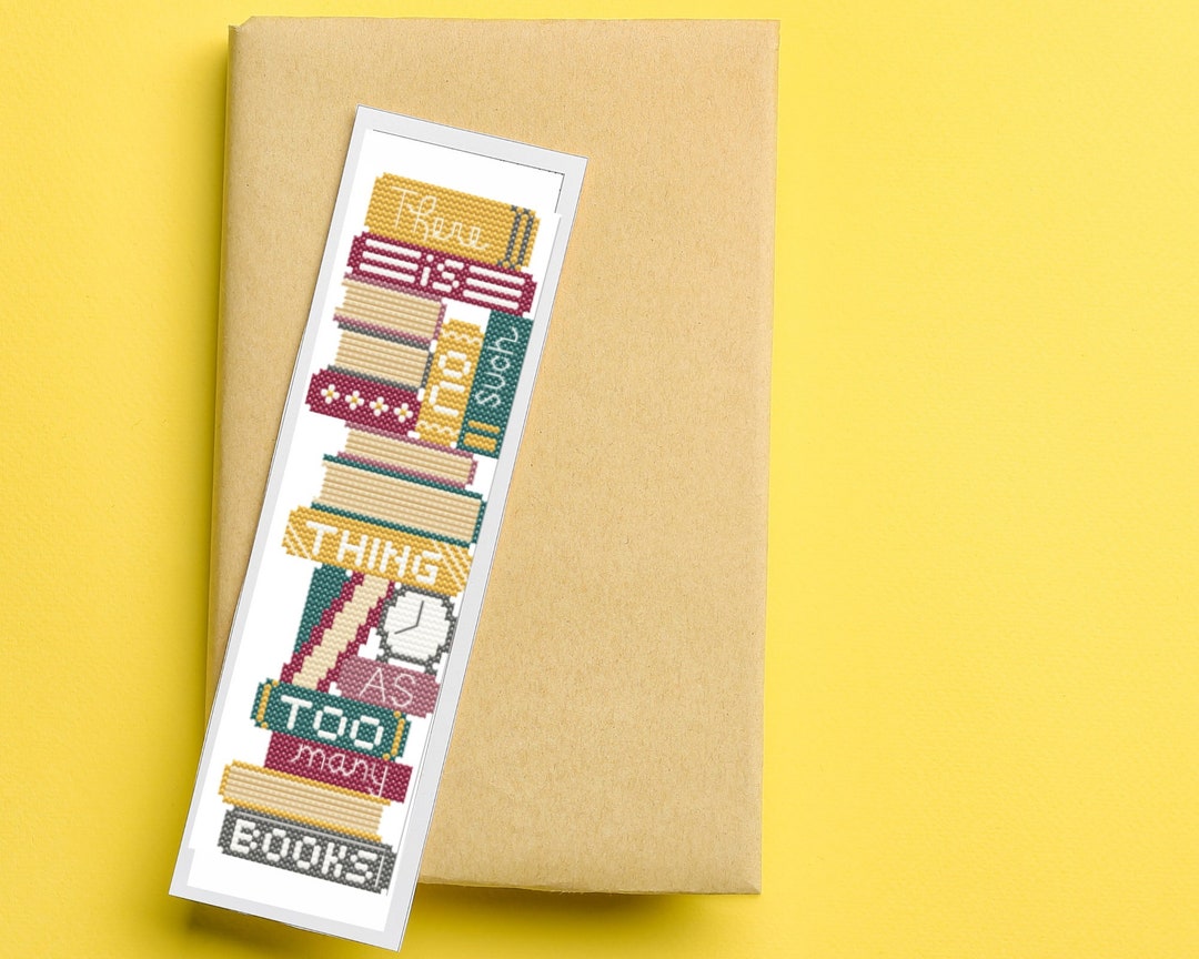 Cross Stitch Bookmark Pattern PDF | Bookmark Cross Stitch Chart, Modern ...