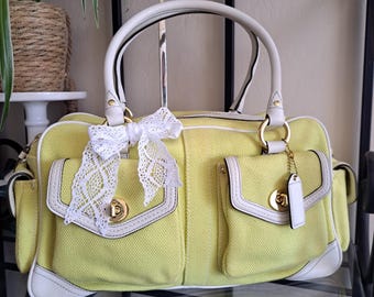 バッグ COACH Miranda Handbag Satchel Bag Y2K Vintage Coach Hampton Miranda Satchel Retro 2000s Y2K + RARE