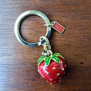 Coach Strawberry Bag Charm - Etsy