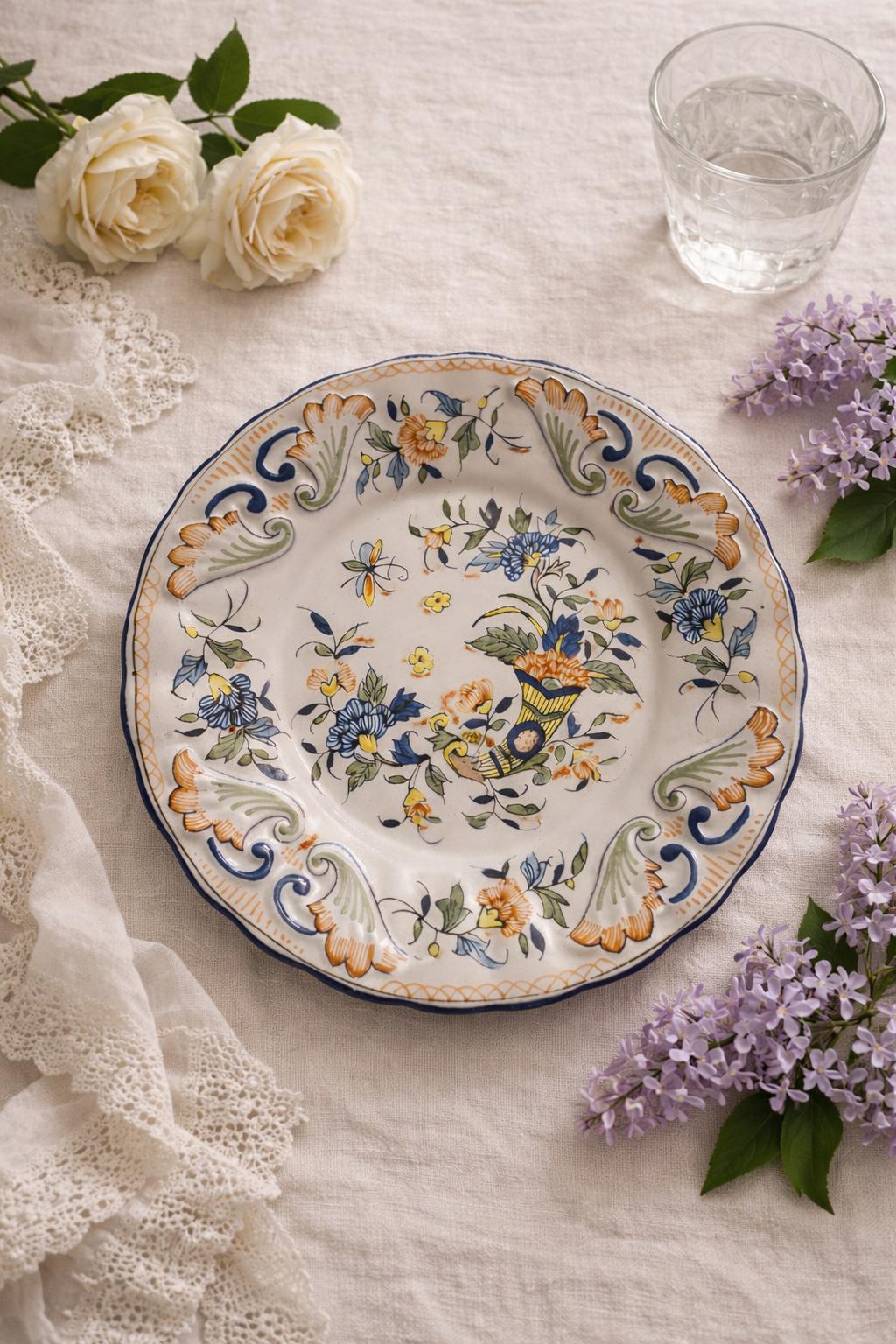 Plate Faïence De Moustiers - Etsy Canada