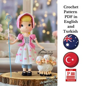 Crochet Doll Pattern Tutorial English PDF , Amigurumi Doll Pattern pdf