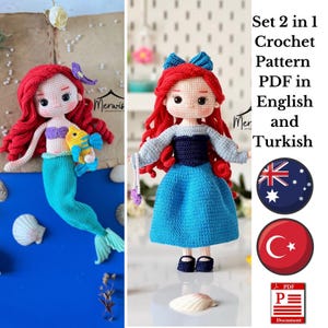 Crochet Princess Doll Tutorial English Pattern PDF
