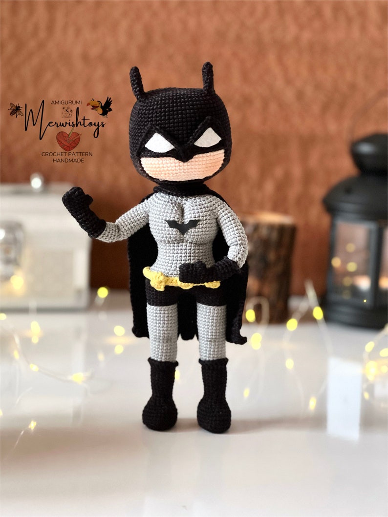 Batman Crochet Pattern Pdf Batman Amigurumi Amigurumi - Etsy