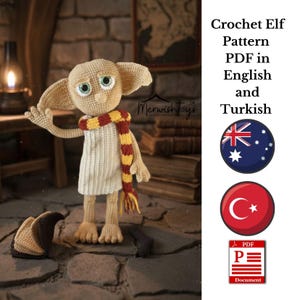 Crochet Elf Tutorial English and Turkish Pattern , Amigurumi Doll