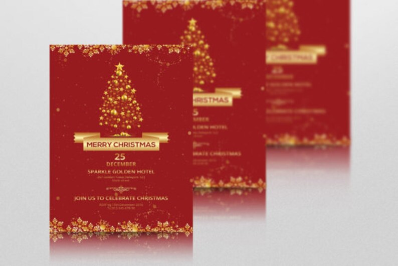 Editable Printable Christmas Party Invitation Template | Festive and ...