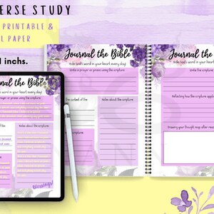 Printable Bible Verse Memory Journal | A Christian Journal for Scripture Memory, Devotions, and Faith