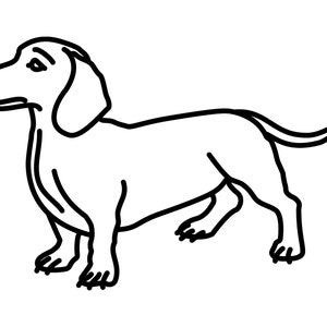 Dachshund Digital Download - PNG - SVG - DXF - Jpeg - Instant Download