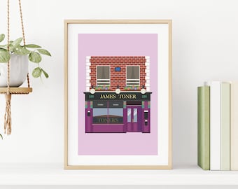 Irish Pub Print, digitale Pub Drucke, Irish Pubs, Toners Pub Druck, Irland Pubs, Irish Pub, Irland Drucke, Dublin Pubs, Dublin, irische Geschenke