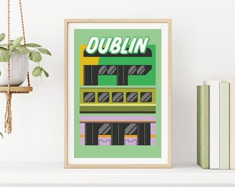 Impresión digital irlandesa, impresión irlandesa, arte de la pared irlandesa, impresión de Irlanda, impresión de Dublín, cartel de Dublín, arte de la pared de Dublín, arte imprimible