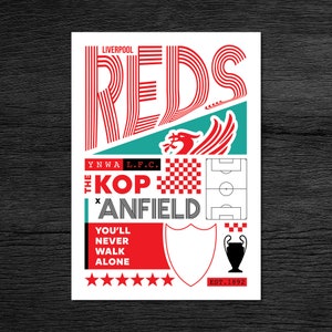 Liverpool FC Digital Print - Digital Poster - Liverpool FC Wall Art ...