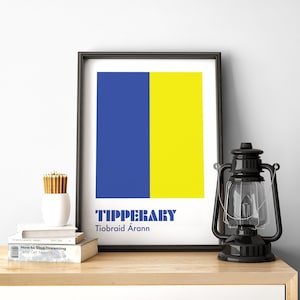 Tipperary Digital Print, Tipperary Poster, Tipperary GAA, Tipperary Ireland, Gaelic Prints, Hurling Prints, Gaelic Wall Art, Irish Prints.