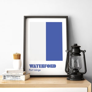 Waterford Print, Waterford Poster, Waterford GAA, Gaelic Prints, Hurling Prints, Gaelic Wall Art, Ireland Print, Irish Prints, Irish Gifts.