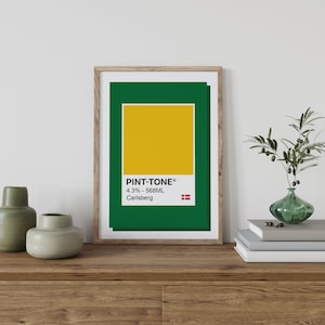 Carlsberg Digital Print - Carlsberg Poster - Carlsberg Wall Art - Printable Wall Art - Beer Print - Alcohol Print - Gifts for Him - Decor