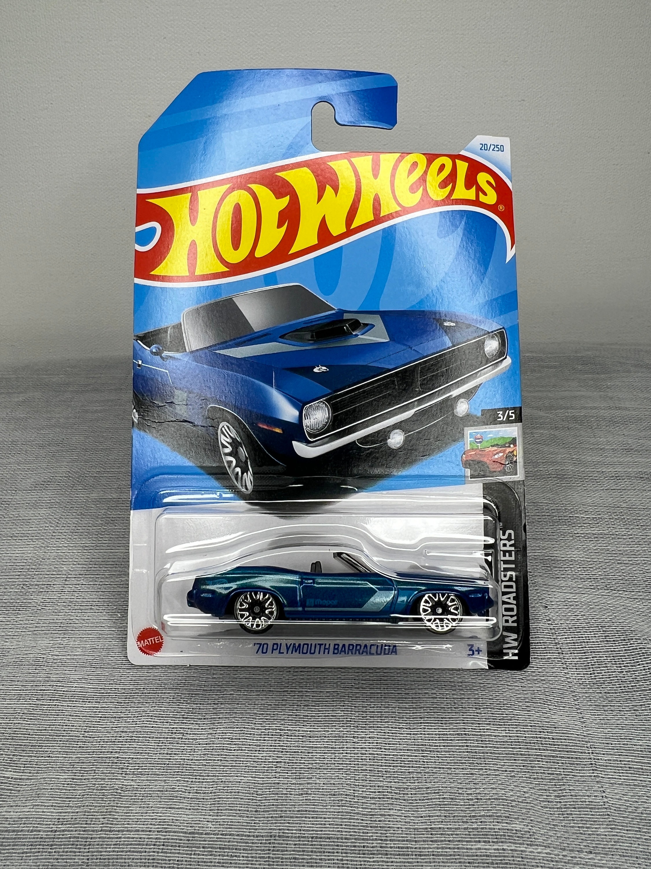 Hot Wheels '70 Plymouth Barracuda 20/250 Roadsters 3/5 ( TWO