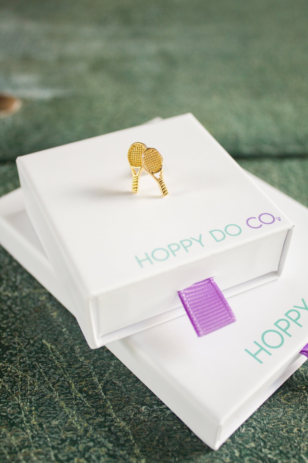 Tennis Racket Earrings Stud 18k Gold or Silver Tennis Earrings Women or