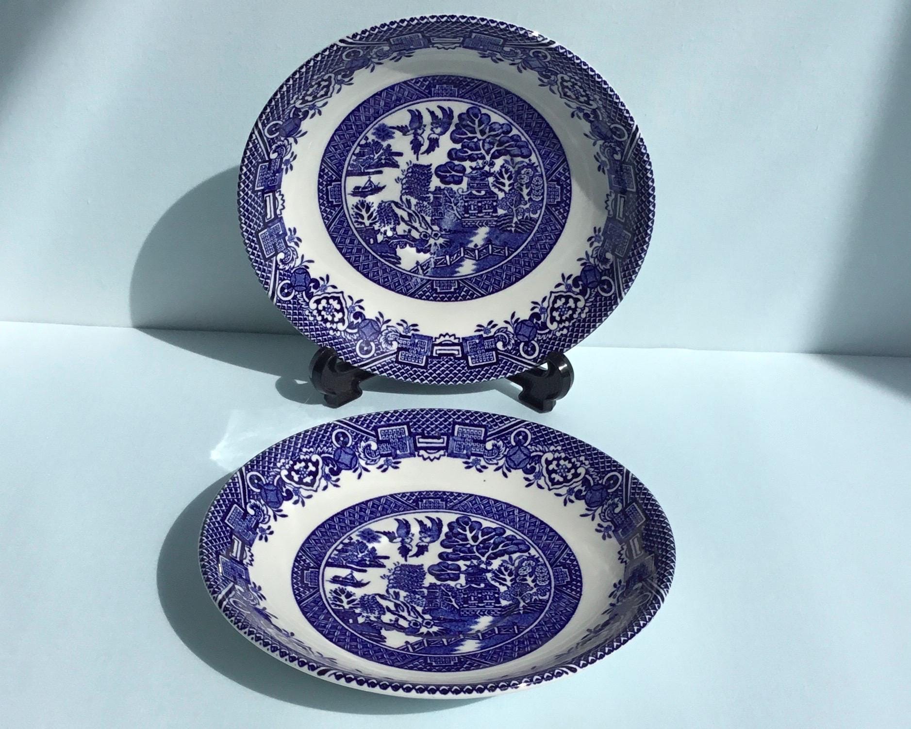 Wood and sons blue willow - Etsy 日本