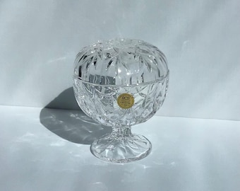 Vintage Italian Royal Crystal Rock Crystal Bonbonniere
