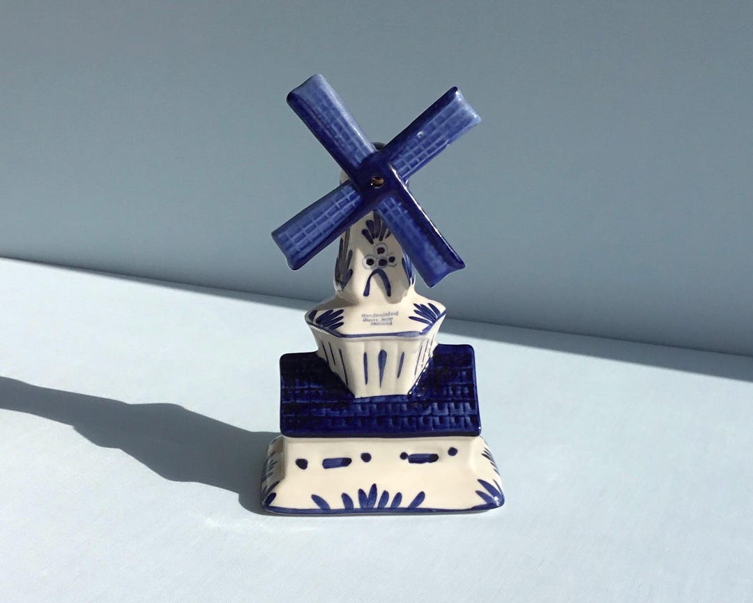 Delft Blue Windmill - Etsy