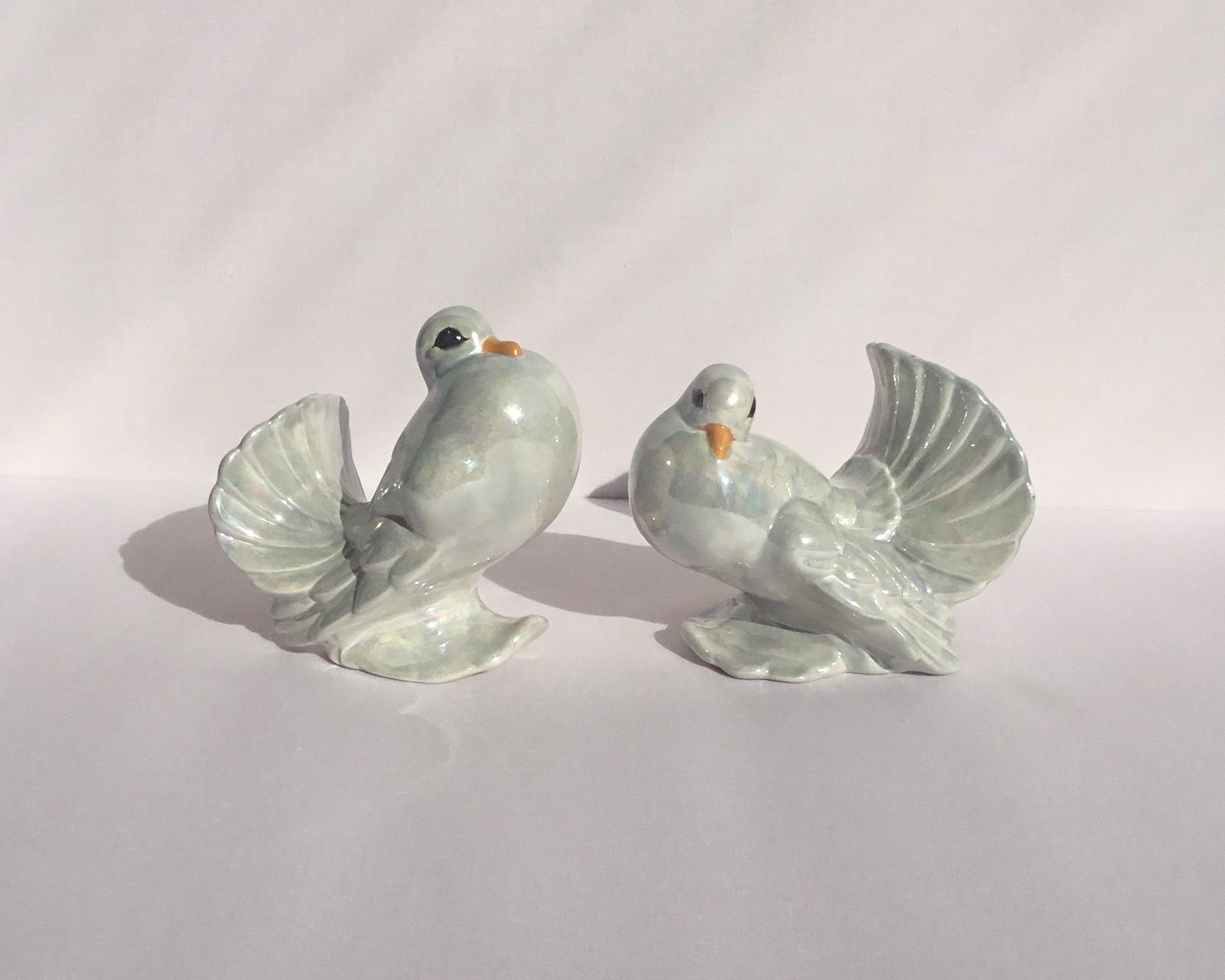 ヴィンテージファンテイル鳩の置物 - Etsy 日本